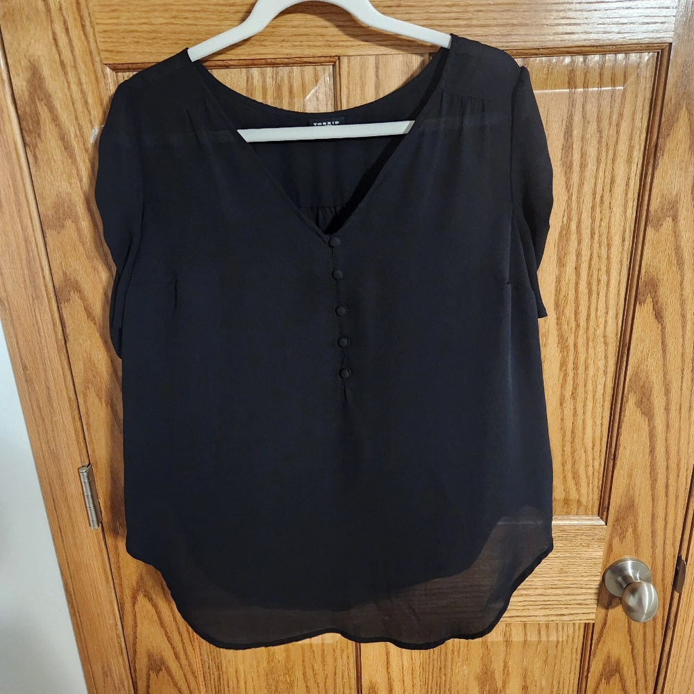 Torrid Black Harper Blouse